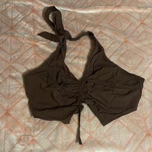 Divided Brown Crop top